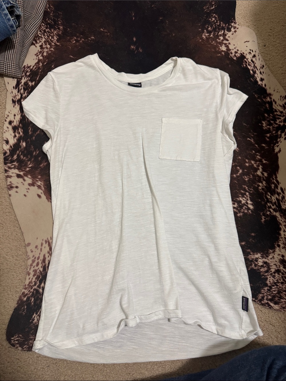 Patagonia White Short-Sleeve Pocket Tee
